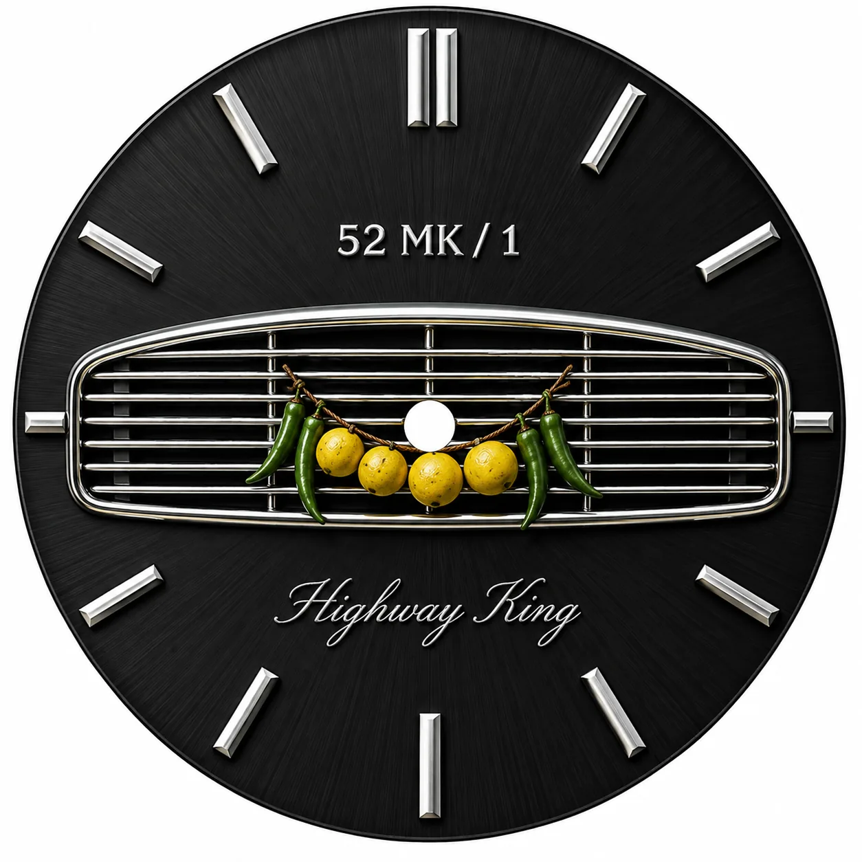 Original dial artwork for The Ambassador Tribute