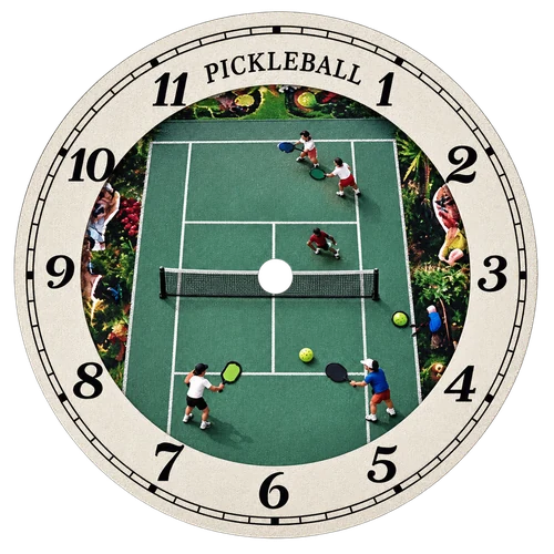 Original dial artwork for The Pickleball Court